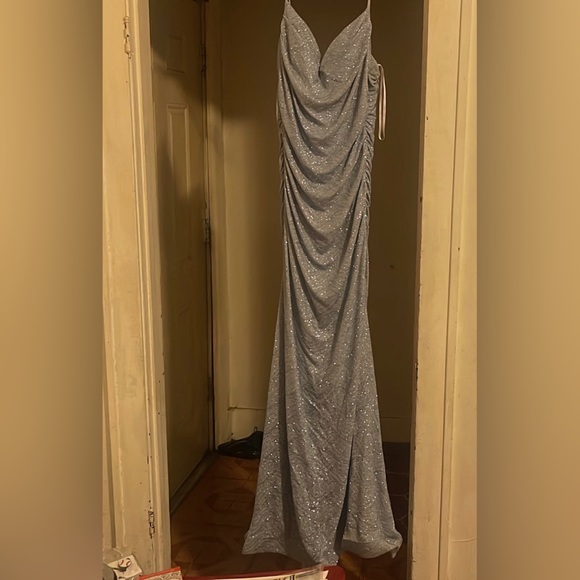 Sky blue prom dress size XL - Picture 2 of 4